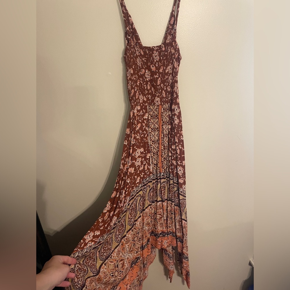 Angie Brown Paisley Print Maxi Dress - Picture 2 of 5